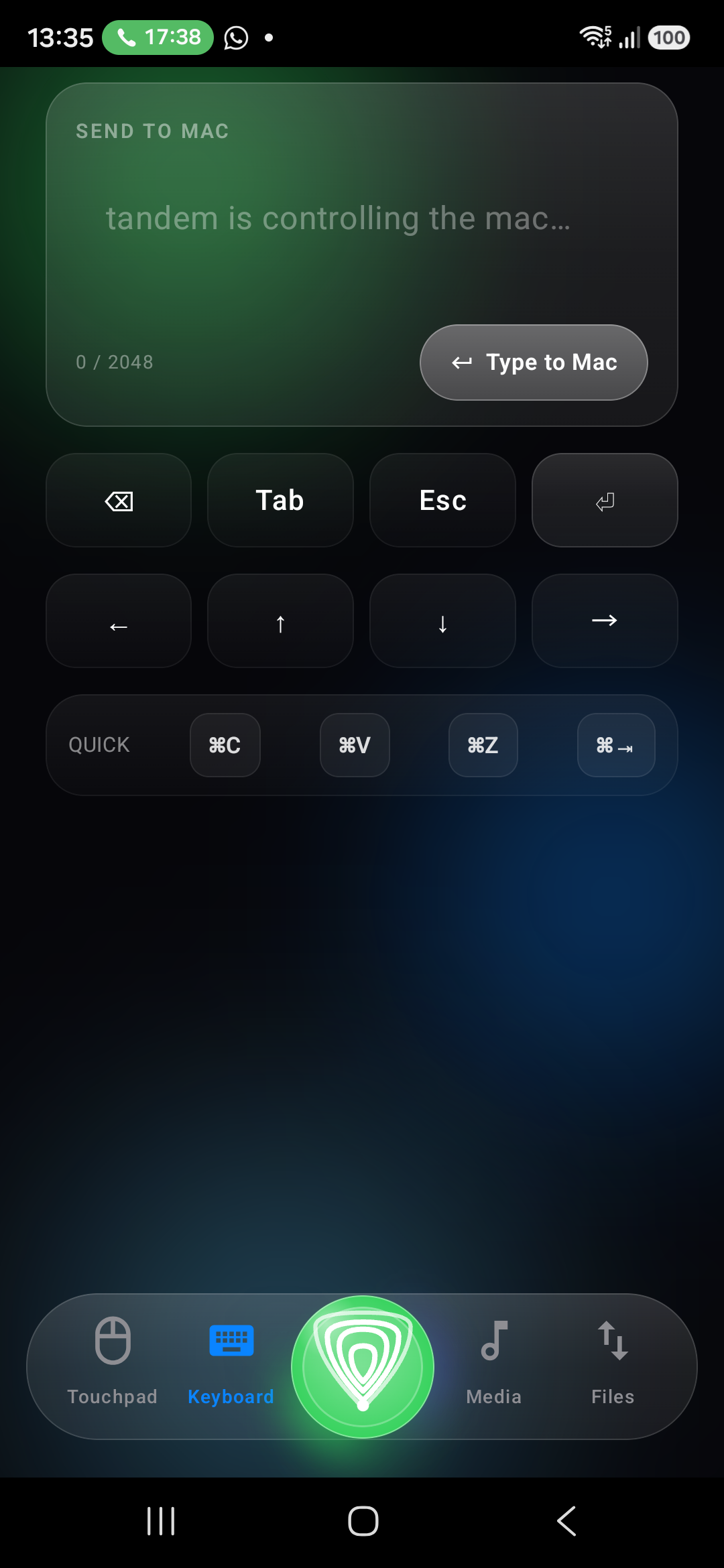 Tandem Android: klavye